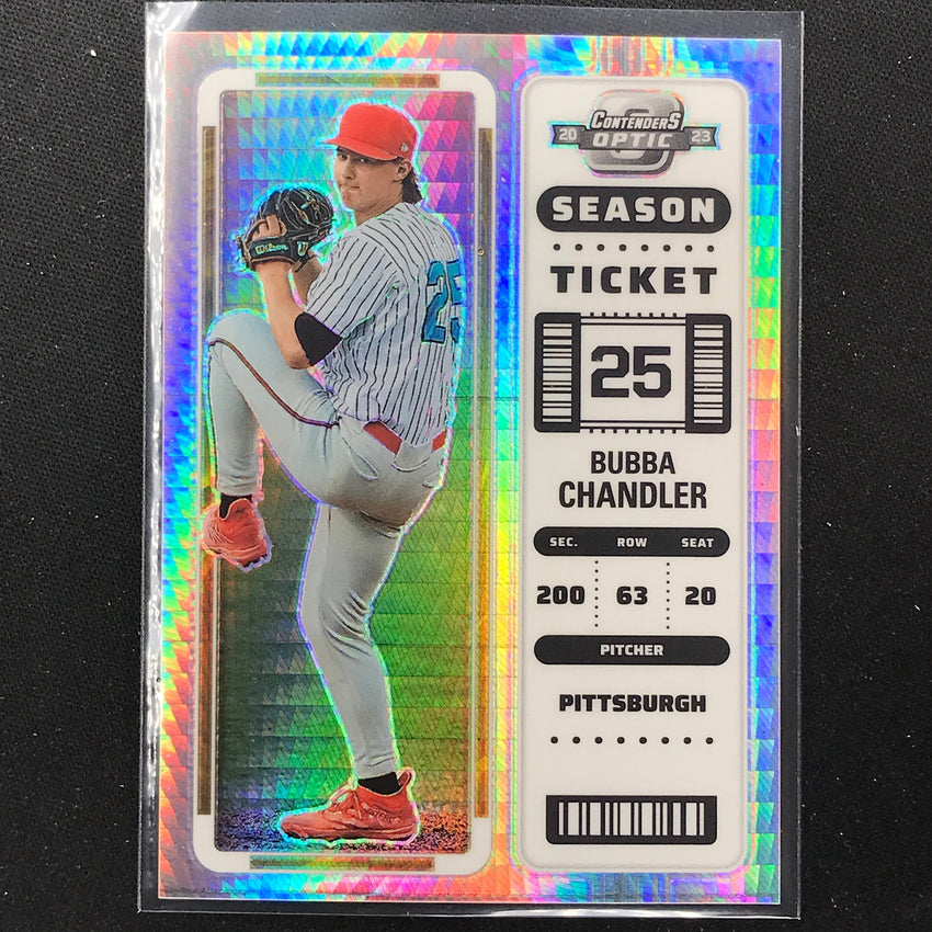 2023 Chronicles Mlb Bubba Chandler Contenders Optic Season Ticket Hyper 12/75