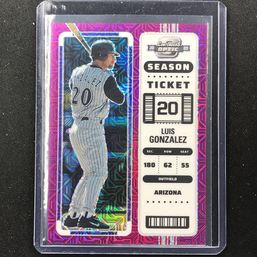 2023 Chronicles Mlb Luis Gonzalez Contenders Optic Ticket Purple Mojo 37/50