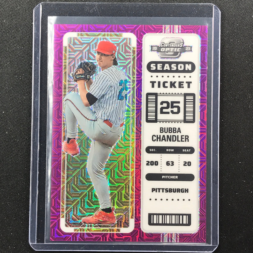 2023 Chronicles Mlb Bubba Chandler Contenders Optic Ticket Purple Mojo 27/50