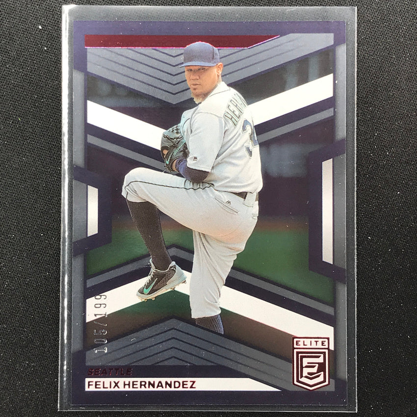 2023 Chronicles MLB FELIX HERNANDEZ Elite Red 105/199 #50