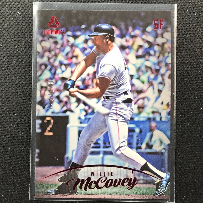 2023 Chronicles Mlb Willie Mccovey Luminance Red 43/100