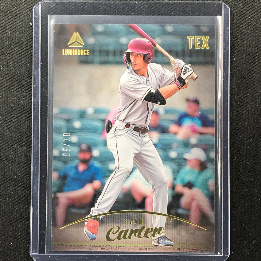 2023 Chronicles Mlb Evan Carter Luminance Gold 5/10