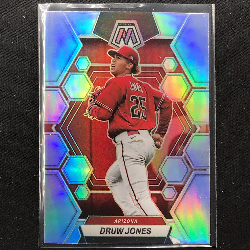 2023 Chronicles MLB DRUW JONES Mosaic Silver Prizm #18