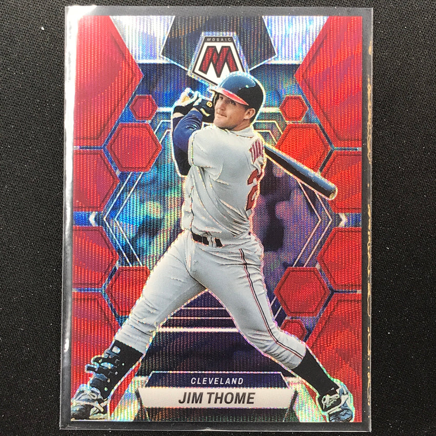 2023 Chronicles Mlb Jim Thome Mosaic Red Wave 49/199