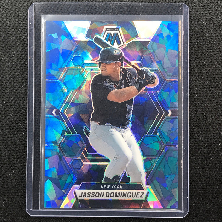 2023 Chronicles Mlb Jasson Dominguez Mosaic Navy Blue Cracked Ice 1/25