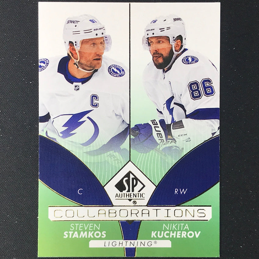 2022-23 SP Authentic NHL STEVEN STAMKOS NIKITA KUCHEROV Collaborations Green #16