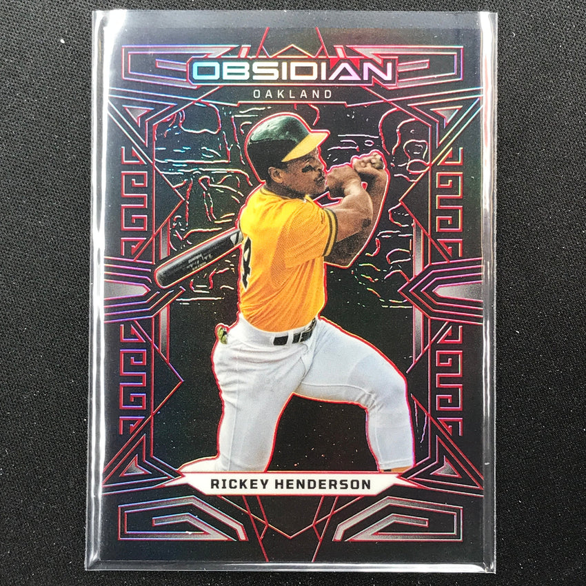 2023 Chronicles MLB RICKEY HENDERSON Obsidian Electric Etch Red #31