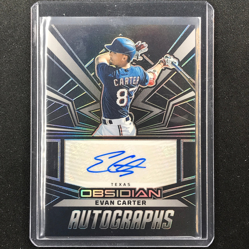 2023 Chronicles Mlb Evan Carter Obsidian Auto Base No Ec
