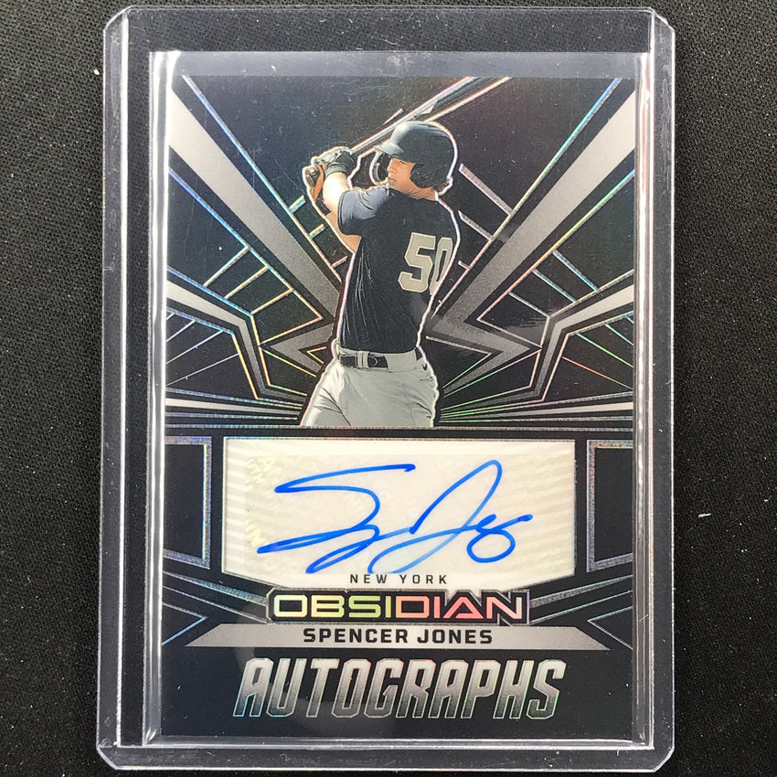 2023 Chronicles Mlb Spencer Jones Obsidian Auto Base No Sj