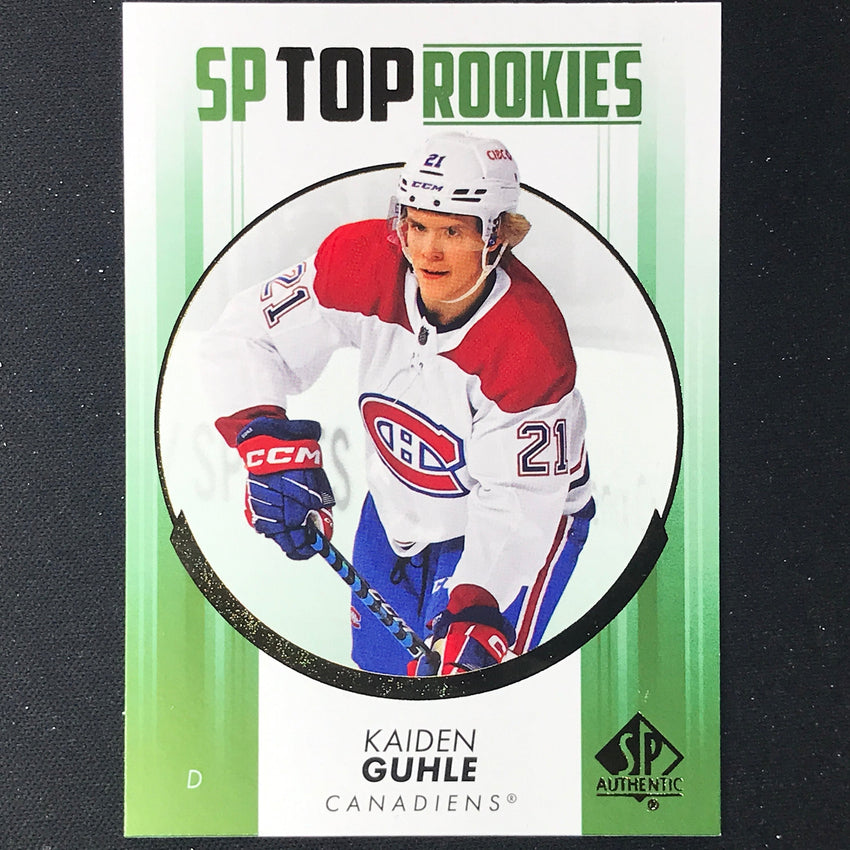 2022-23 SP Authentic NHL KAIDEN GUHLE Top Rookies Green #4