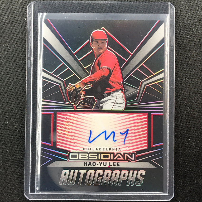 2023 Chronicles MLB HAO-YU LEE Obsidian Auto Electric Etch Red #HL