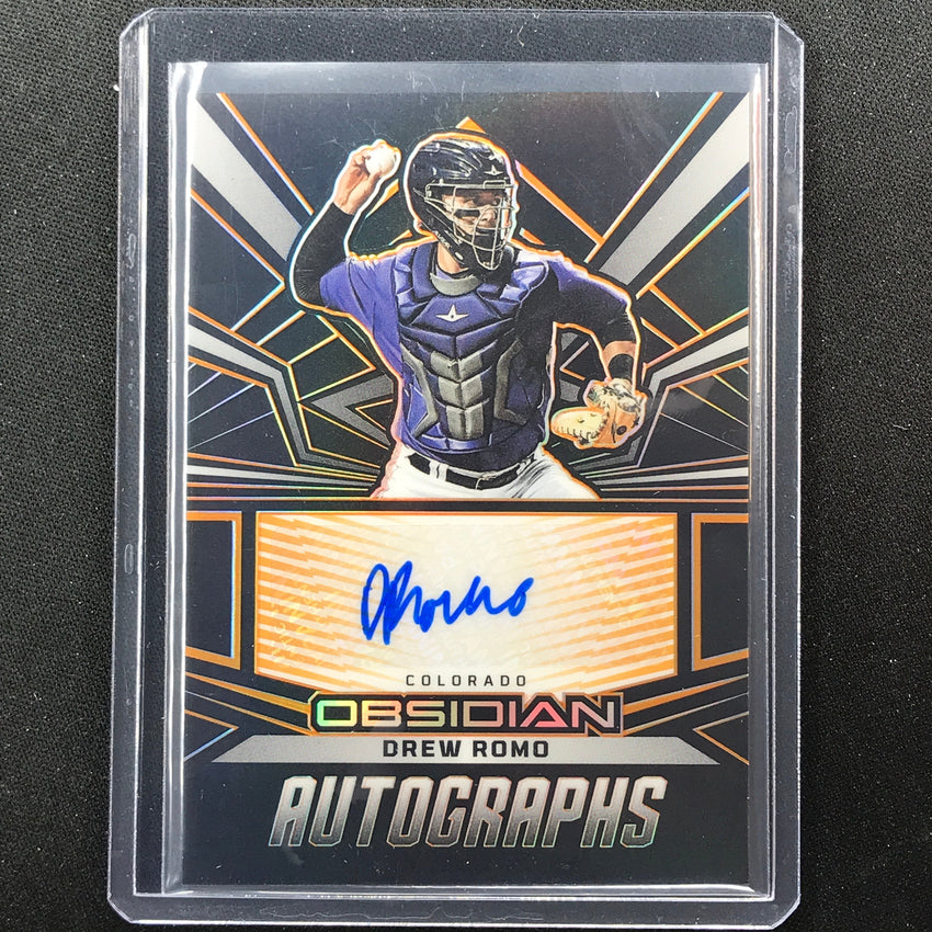 2023 Chronicles Mlb Drew Romo Obsidian Auto Electric Etch Orange 33/35