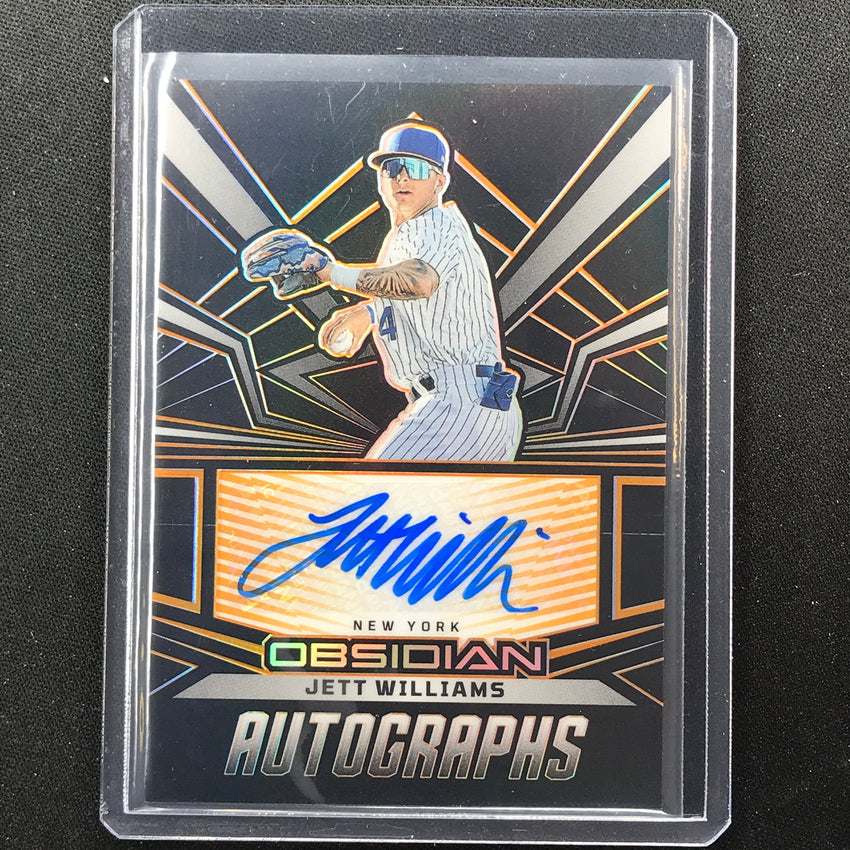 2023 Chronicles Mlb Jett Williams Obsidian Auto Electric Etch Orange 33/35