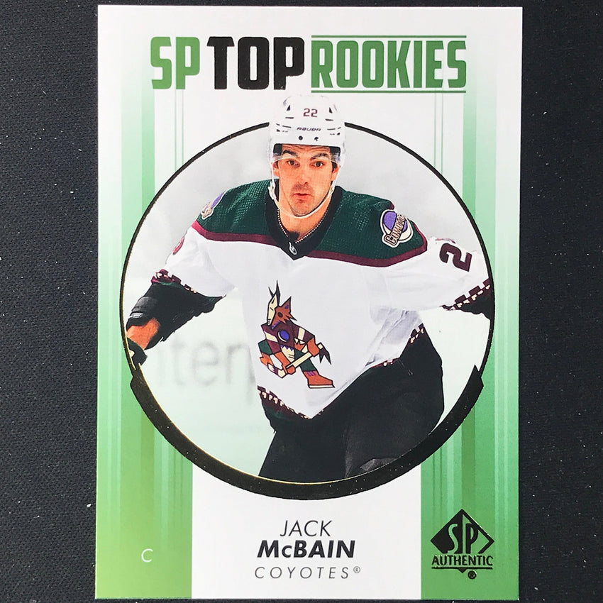 2022-23 SP Authentic NHL JACK MCBAIN Top Rookies Green #40
