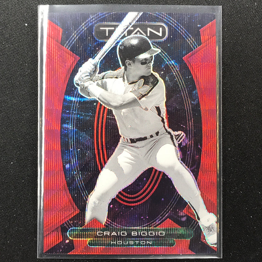 2023 Chronicles Mlb Craig Biggio Titan Red Wave 142/199