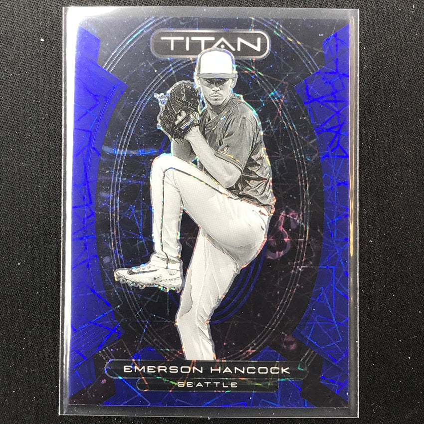 2023 Chronicles Mlb Emerson Hancock Titan Blue Velocity 5/99