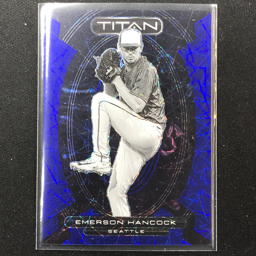 2023 Chronicles Mlb Emerson Hancock Titan Blue Velocity 67/99