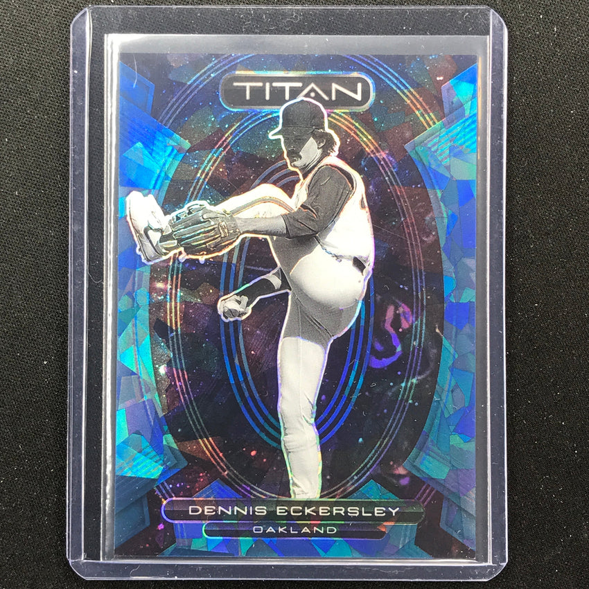2023 Chronicles Mlb Dennis Eckersley Titan Navy Blue Cracked Ice 18/25