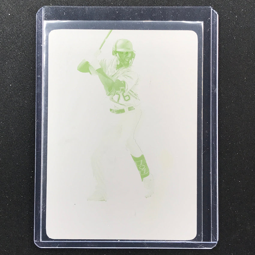 2023 Chronicles Mlb Warming Bernabel Vertex Yellow Printing Plate 1/1