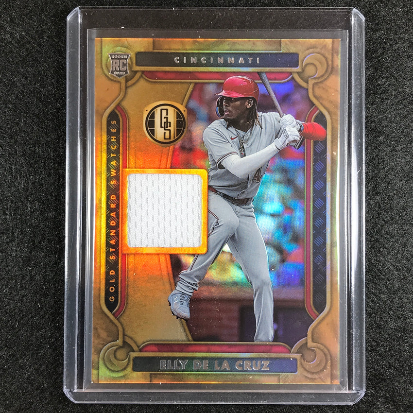 2023 Chronicles Mlb Elly De La Cruz Gold Standard Swatches Rookie Relic Base No Ed