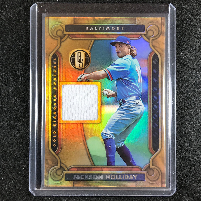2023 Chronicles Mlb Jackson Holliday Gold Standard Swatches Relic Base No Jh