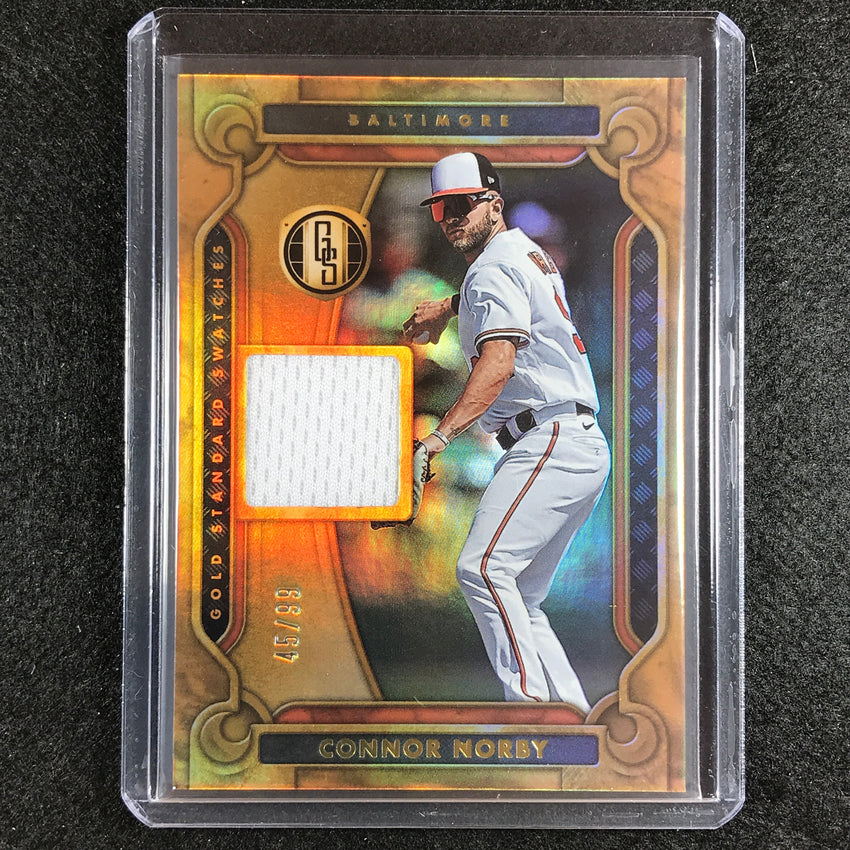 2023 Chronicles Mlb Connor Norby Gold Standard Swatches Relic Gold 45/99