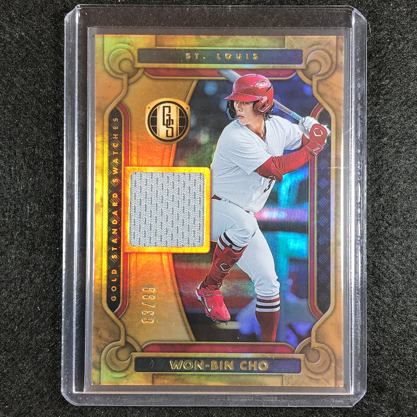 2023 Chronicles Mlb Won-bin Cho Gold Standard Swatches Relic Gold 83/99