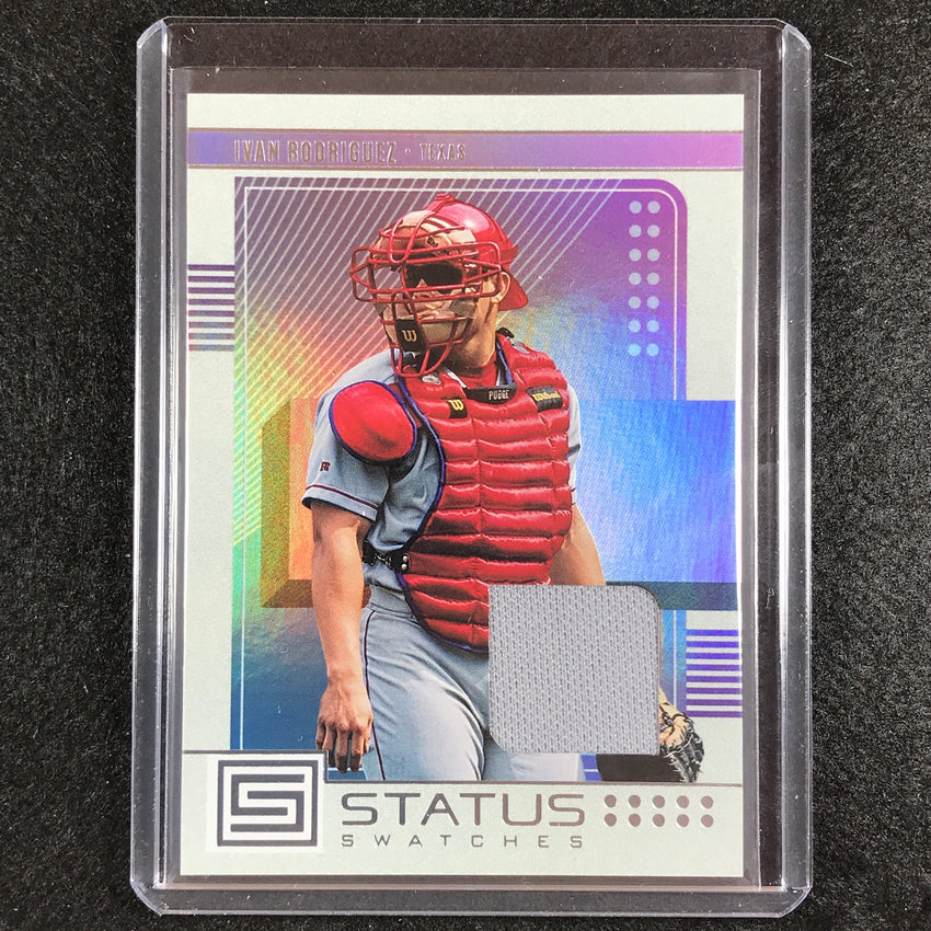 2023 Chronicles MLB IVAN RODRIGUEZ Status Swatches Relic Base #IR