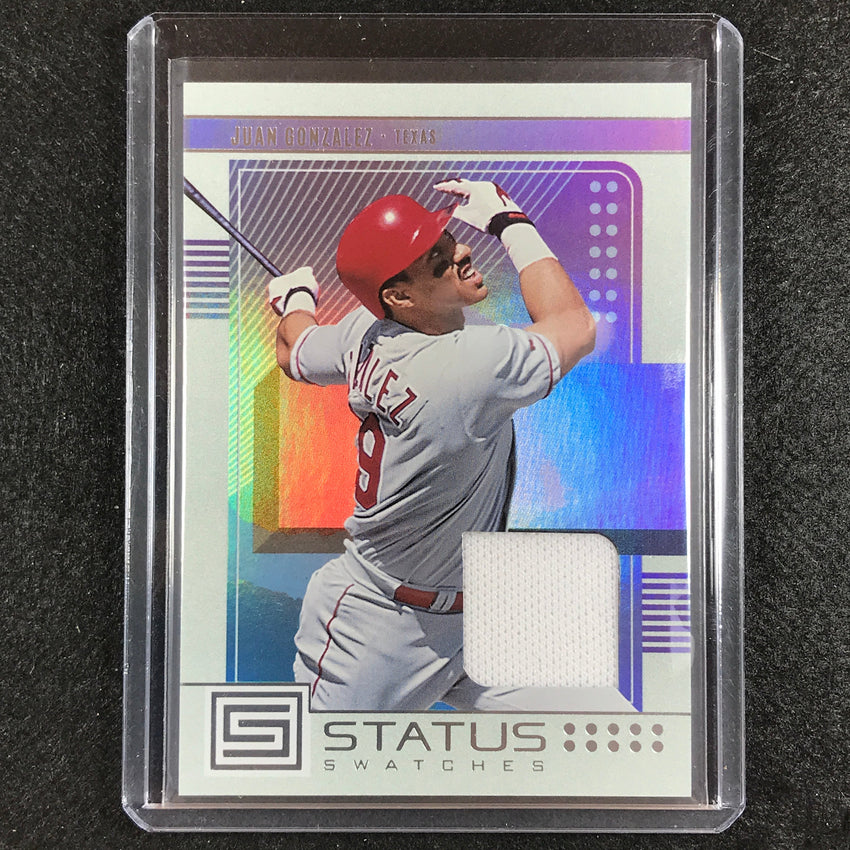 2023 Chronicles MLB JUAN GONZALEZ Status Swatches Relic Base #JG