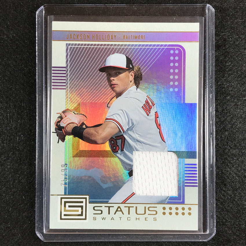 2023 Chronicles Mlb Jackson Holliday Status Swatches Relic Gold 75/99