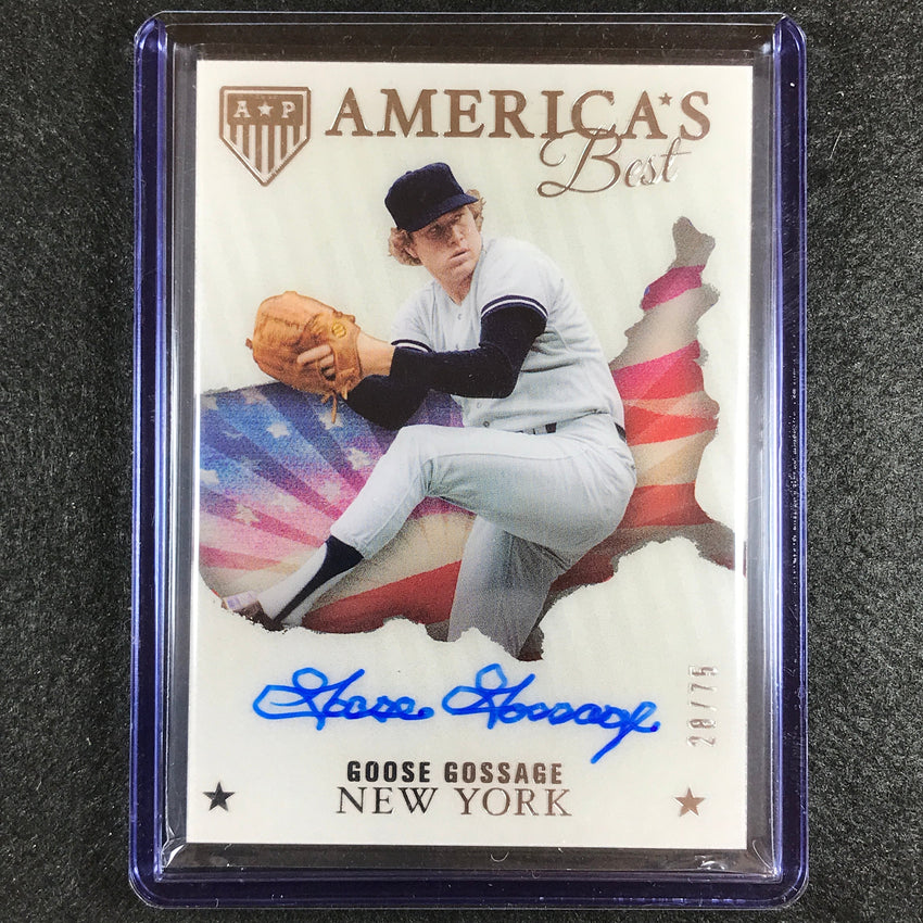 2023 Chronicles Mlb Goose Gossage Americas Pastime Americas Best Auto 28/75