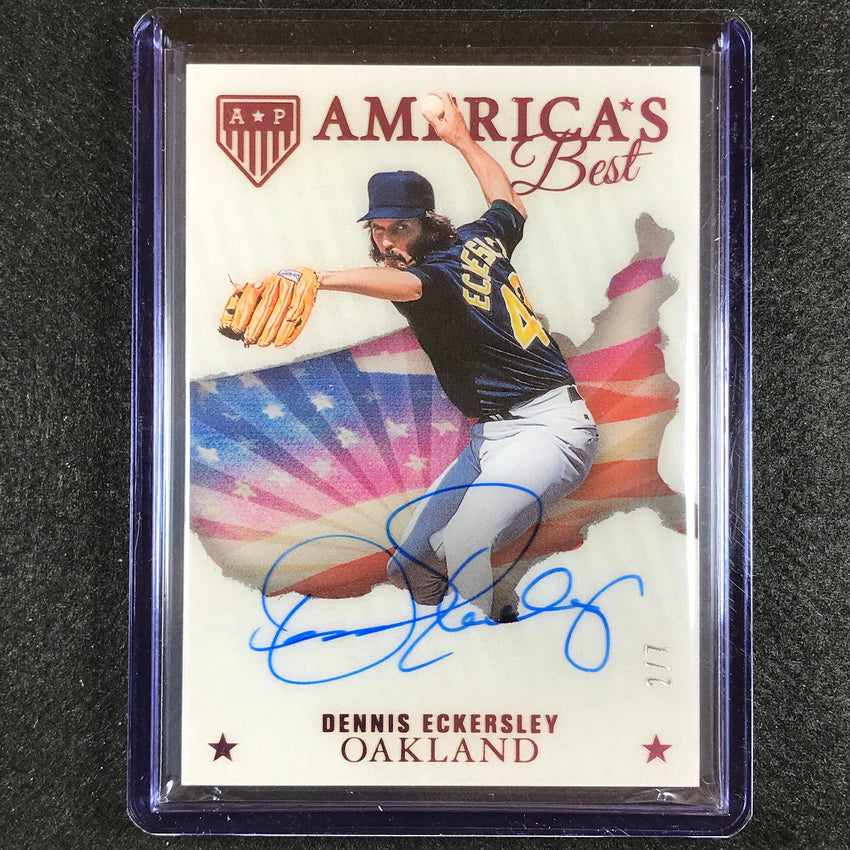 2023 Chronicles Mlb Dennis Eckersley Americas Pastime Americas Best Auto 2/7