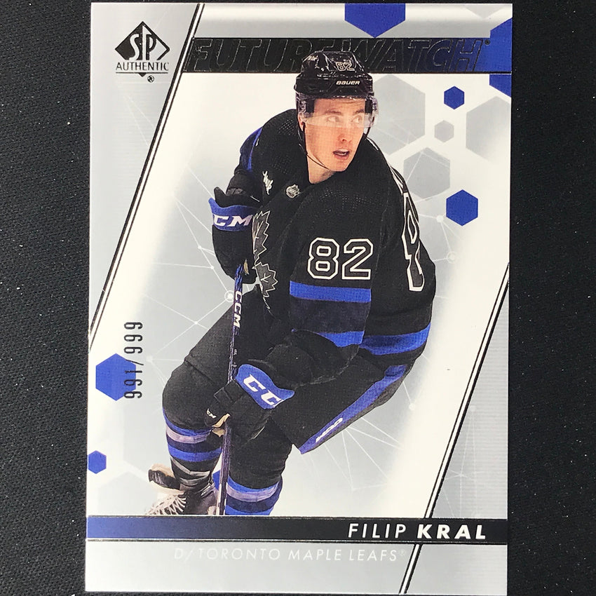 2022-23 SP Authentic NHL FILIP KRAL Future Watch Rookie Base 991/999 #182