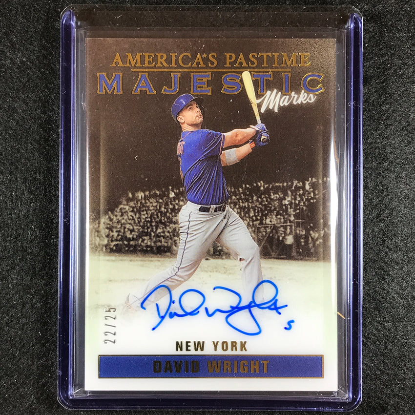 2023 Chronicles Mlb David Wright Americas Pastime Majestic Marks Auto 22/25