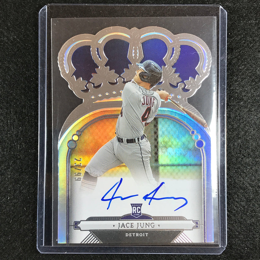 2023 Chronicles Mlb Jace Jung Crown Royale Rookie Crown Signatures Auto 23/99