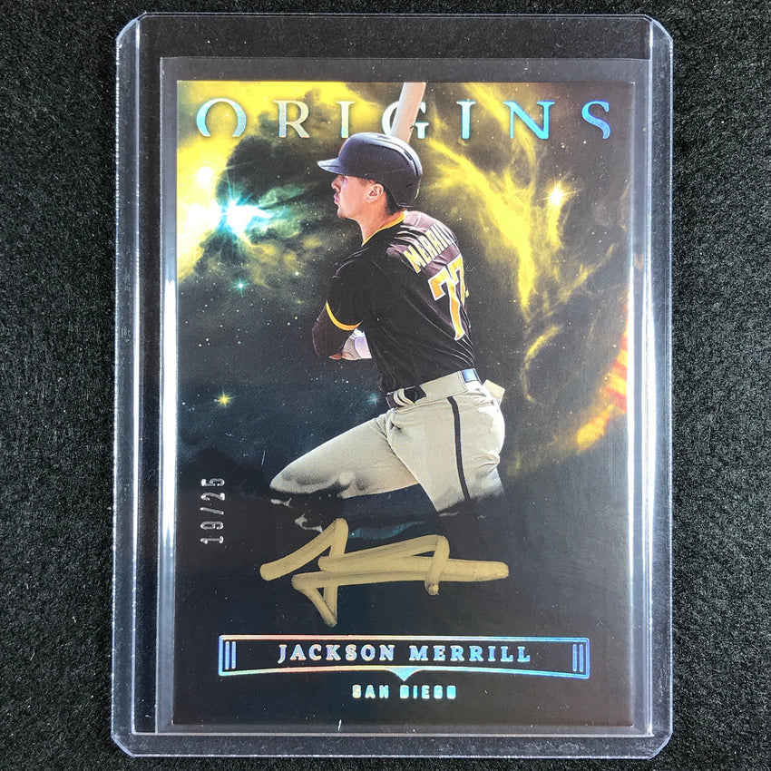 2023 Chronicles Mlb Jackson Merrill Origins Auto Gold Ink 19/25