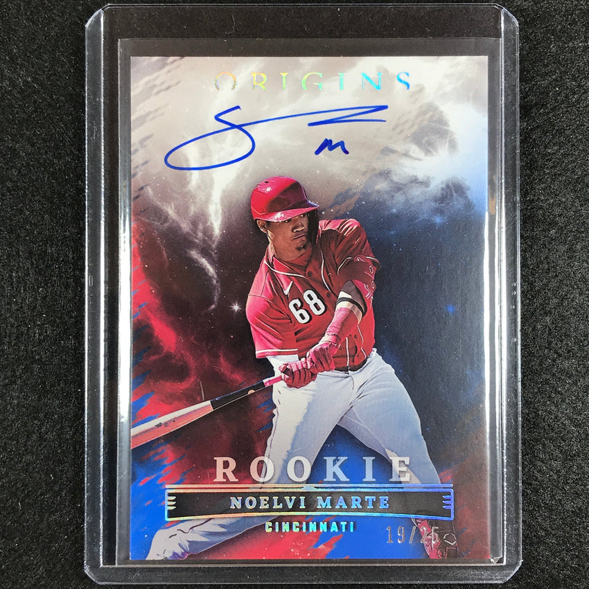 2023 Chronicles Mlb Noelvi Marte Origins Rookie Signatures Auto Blue 19/25