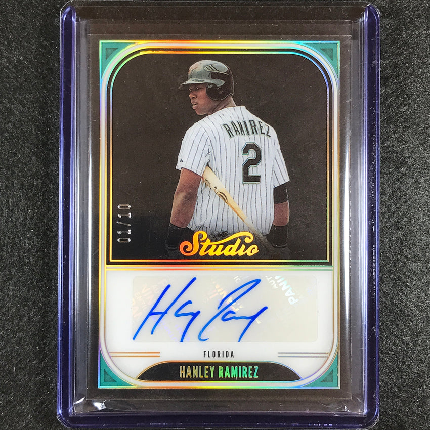 2023 Chronicles Mlb Hanley Ramirez Studio Black Signatures Auto Holo Gold 1/10