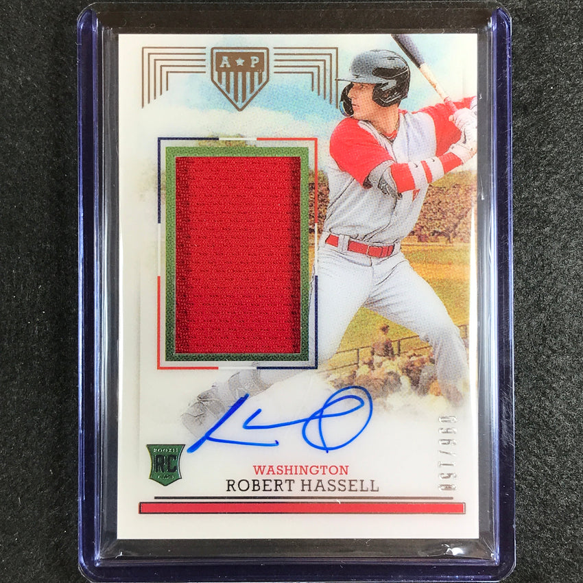 2023 Chronicles Mlb Robert Hassell Americas Pastime Rookie Patch Auto 96/150