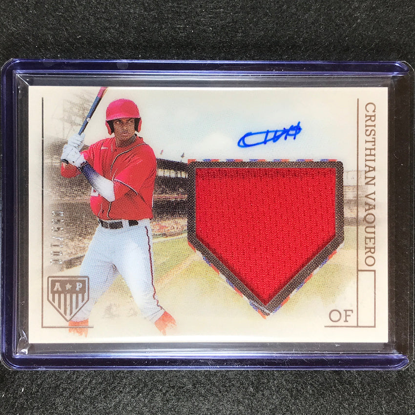 2023 Chronicles Mlb Cristhian Vaquero Americas Pastime Patch Auto 55/100