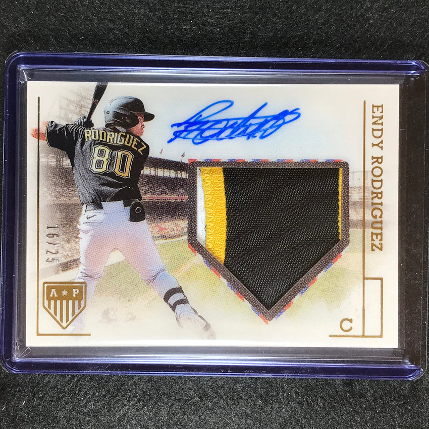 2023 Chronicles Mlb Endy Rodriguez Americas Pastime Patch Auto Gold 16/25