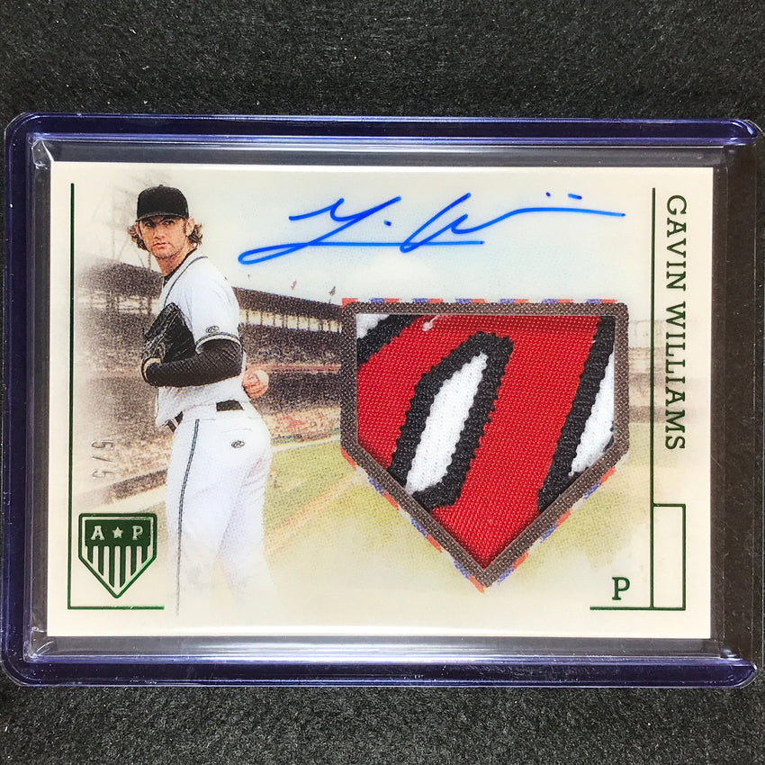 2023 Chronicles Mlb Gavin Williams Americas Pastime Patch Auto Green 5/5