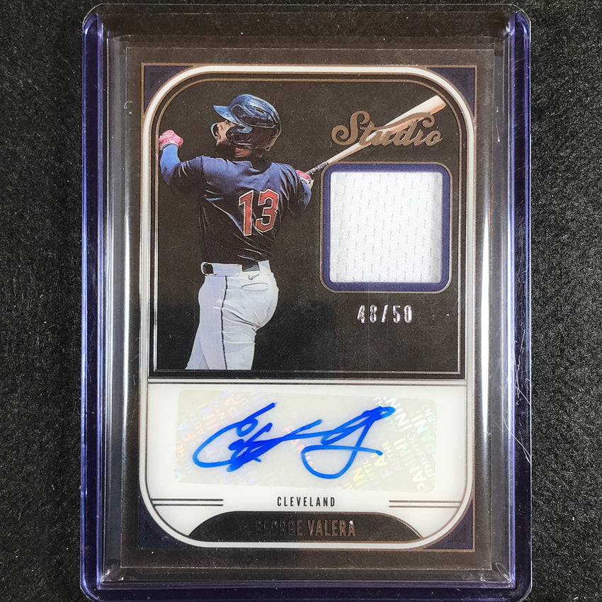 2023 Chronicles Mlb George Valera Studio Black Materials Patch Auto 48/50