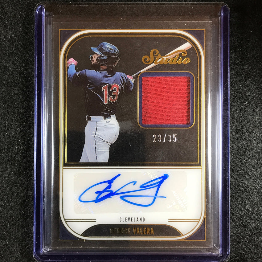 2023 Chronicles Mlb George Valera Studio Black Materials Patch Auto Gold 29/35