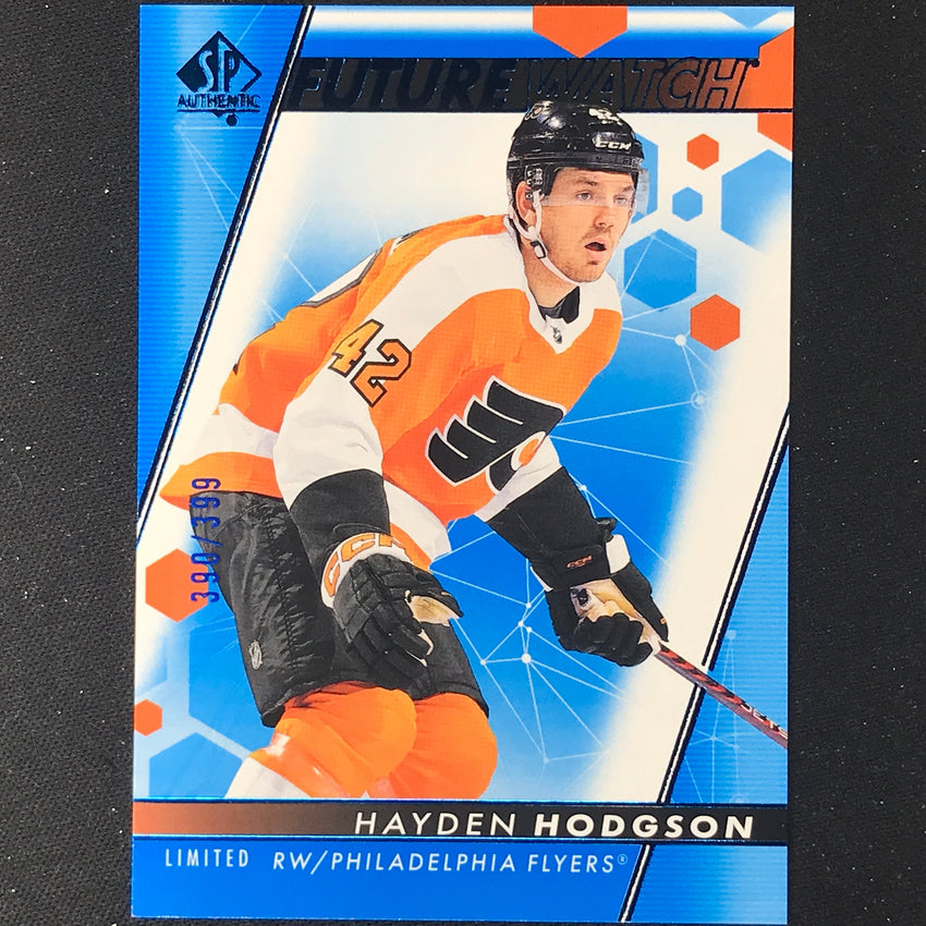 2022-23 Sp Authentic Nhl Hayden Hodgson Future Watch Rookie Limited Blue 390/399