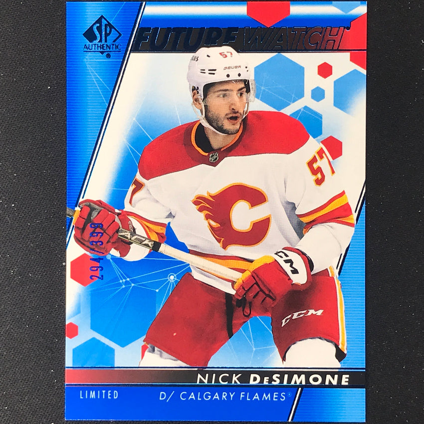 2022-23 Sp Authentic Nhl Nick Desimone Future Watch Rookie Limited Blue 294/399