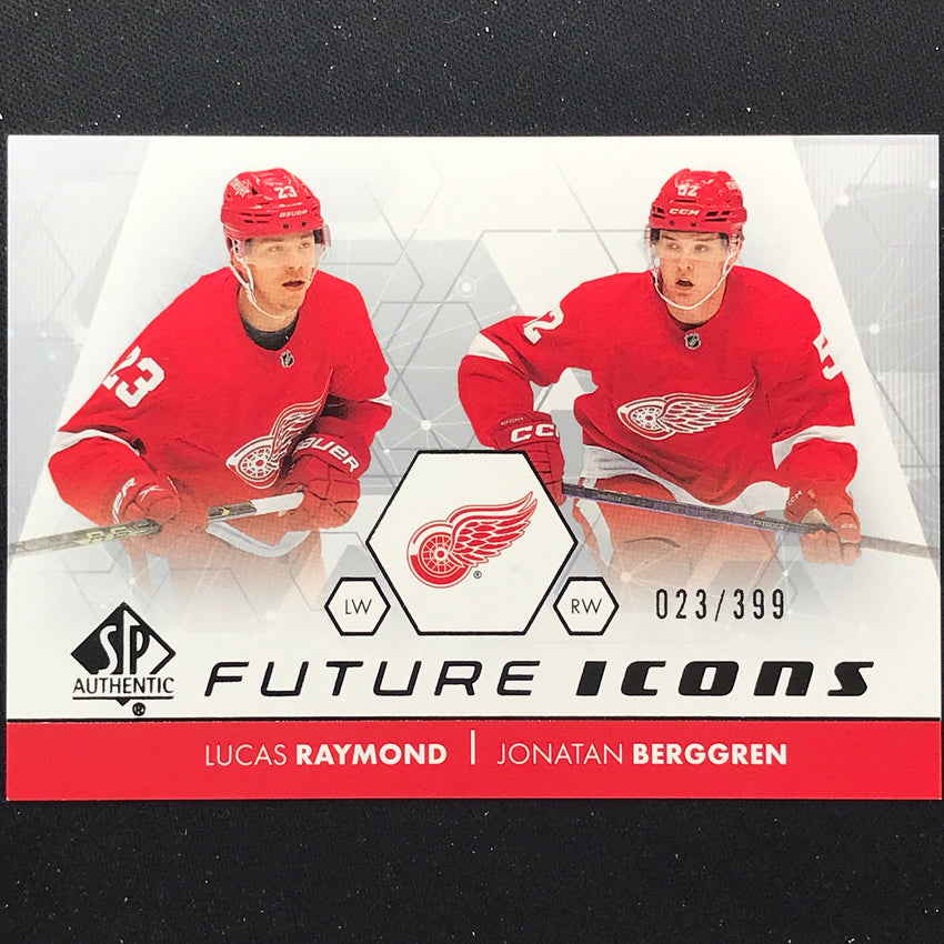 2022-23 Sp Authentic Nhl Lucas Raymond Jonatan Berggren Future Icons 23/399