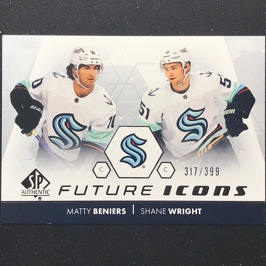 2022-23 Sp Authentic Nhl Matty Beniers Shane Wright Future Icons 317/399