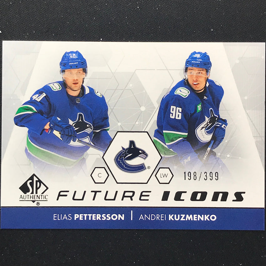 2022-23 Sp Authentic Nhl Elias Pettersson Andrei Kuzmenko Future Icons 198/399