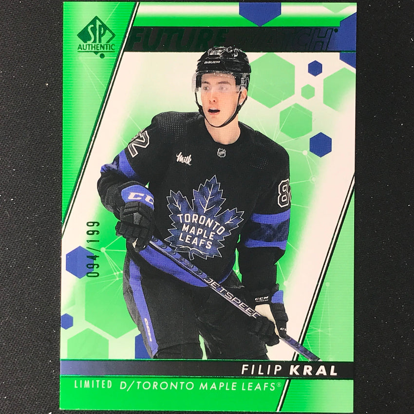 2022-23 Sp Authentic Nhl Filip Kral Future Watch Rookie Limited Green 94/199